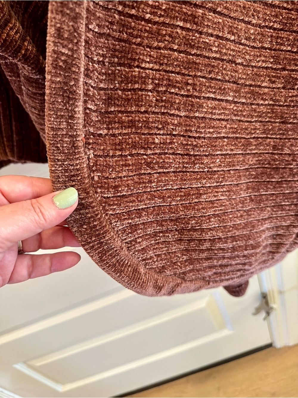 Torrid Brown Open-Front Ribbed Cardigan - Picture 5 of 5